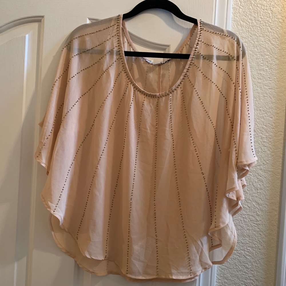 Forever 21 Gold Woven Top